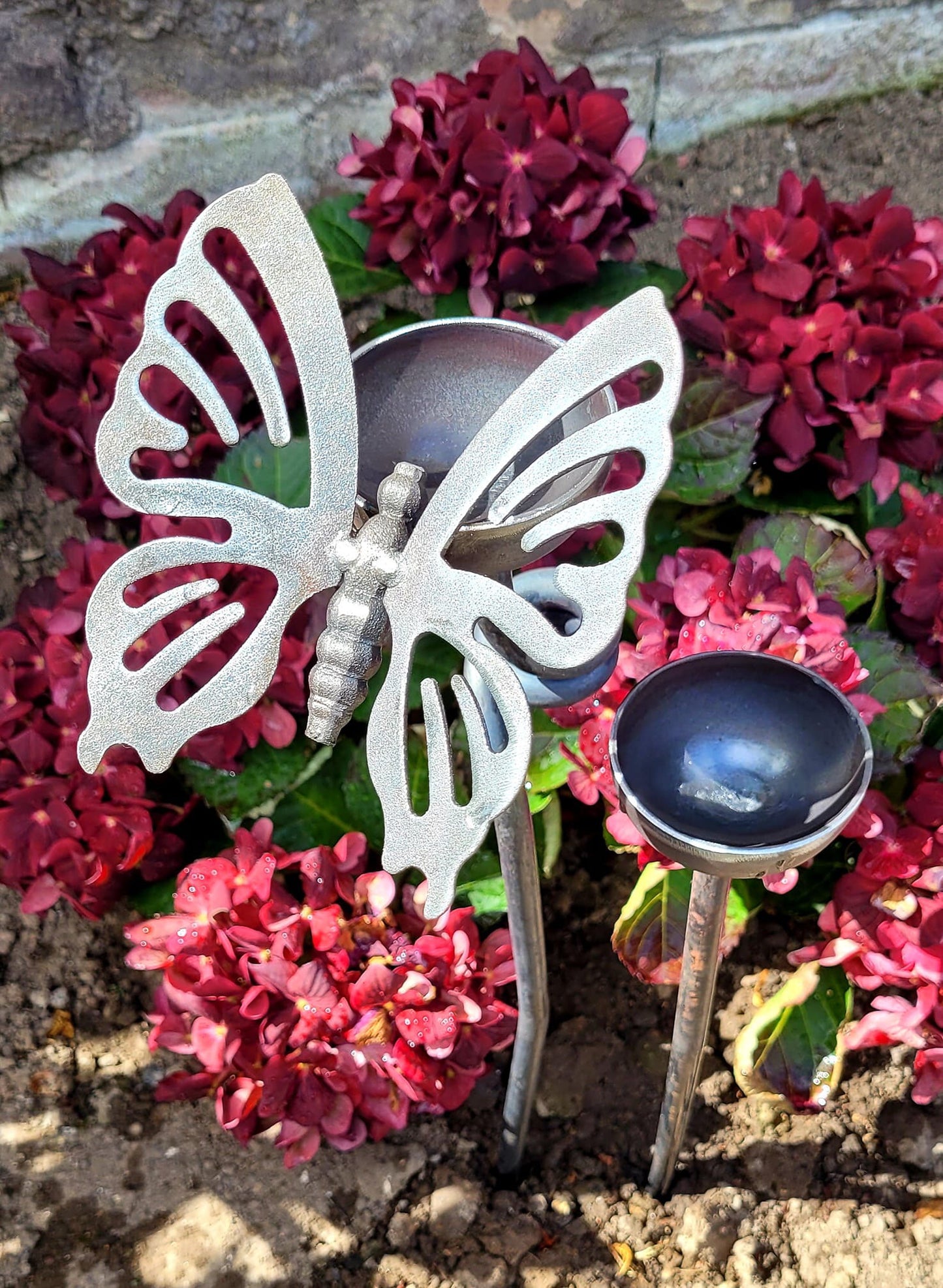 Rusty Butterfly Rain Catcher Set