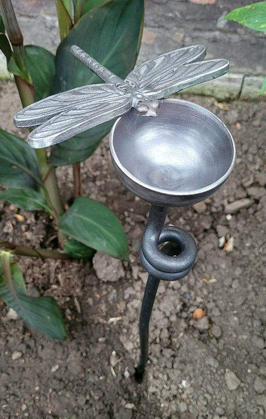 Rusty Dragonfly Rain Catcher Single